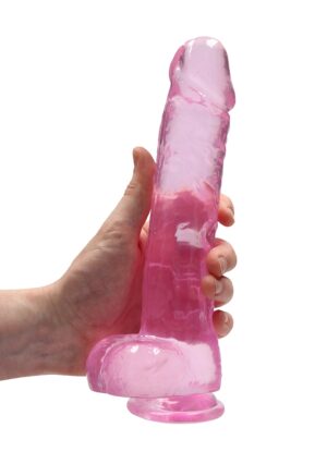 9" / 22 cm Realistic Dildo with Balls Pink - Afbeelding 7