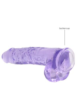 9" / 22 cm Realistic Dildo with Balls Purple - Afbeelding 5