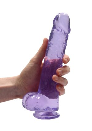 9" / 22 cm Realistic Dildo with Balls Purple - Afbeelding 7