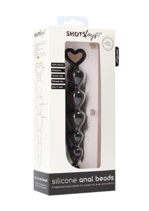 Silicone Anal Beads - Black - Afbeelding 2