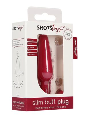 Slim Butt Plug - Red - Afbeelding 2