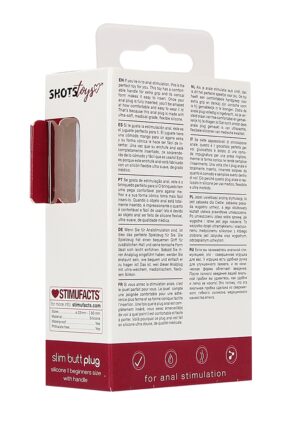 Slim Butt Plug - Red - Afbeelding 3