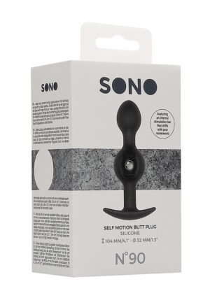 N0. 90 - Self Penetrating Butt Plug - Black - Afbeelding 2