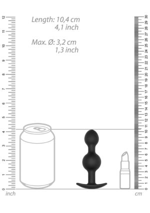 N0. 90 - Self Penetrating Butt Plug - Black - Afbeelding 4