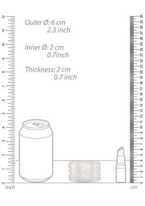 N0. 93 - Reversible Masturbator and Bumper - Transparent - Afbeelding 4