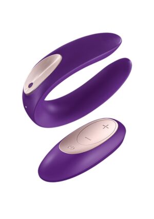 Double Plus Remote Partner Vibrator - Purple - Afbeelding 1