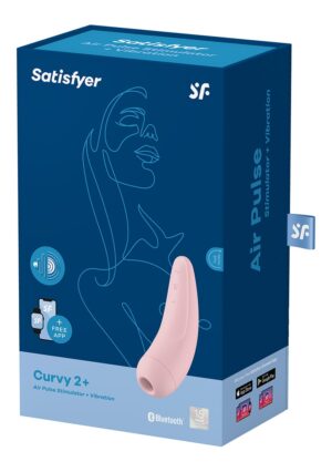 Curvy 2+ Air Pulse Stimulator + Vibration - Pink - Afbeelding 2