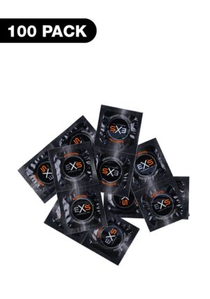 Exs Black Latex Condoms - 100 pack - Afbeelding 1