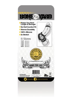 Silicone Ring 5 Pcs Kit - Black - Afbeelding 3