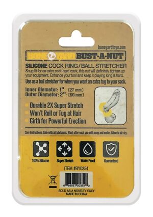 Bust a Nut Cock Ring - Yellow - Afbeelding 3