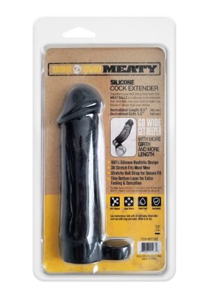 Meaty Cock Extender - Black - Afbeelding 3