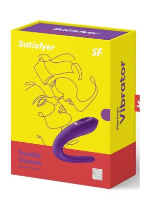 Double Classic Partner Vibrator - Purple - Afbeelding 2