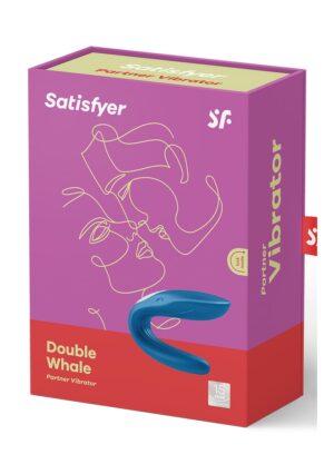 Double Whale Partner Vibrator - Blue - Afbeelding 2