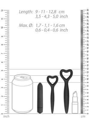 Silicone Vaginal Dilator Set - Black - Afbeelding 4