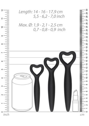 Silicone Vaginal Dilator Set - Black - Afbeelding 5