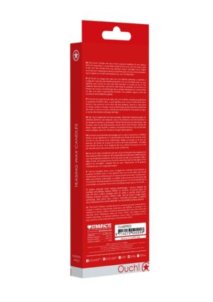 Teasing Wax Candles Large - Parafin - 4-pack - Red - Afbeelding 3