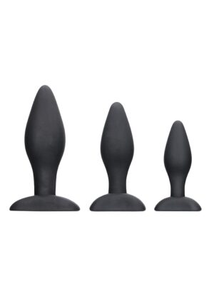 Apex Butt Plug Set - Black - Afbeelding 1