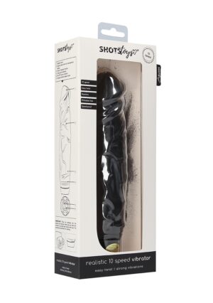 Realisic 10 speed Vibrator - Black - Afbeelding 2
