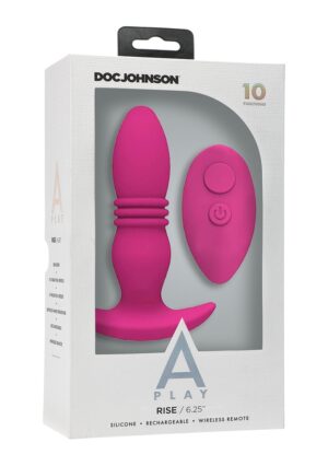 A-Play - RISE - Silicone Anal Plug with Remote - Pink - Afbeelding 1