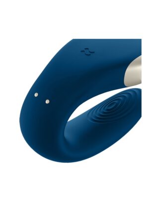 Double Love Luxury Partner Vibrator - Blue - Afbeelding 2