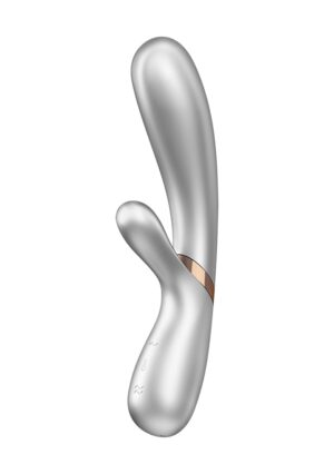 Hot Lover - Heating Rabbit Vibrator - silver/champagne - - Afbeelding 1