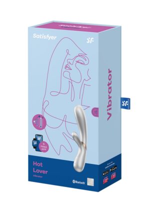 Hot Lover - Heating Rabbit Vibrator - silver/champagne - - Afbeelding 2