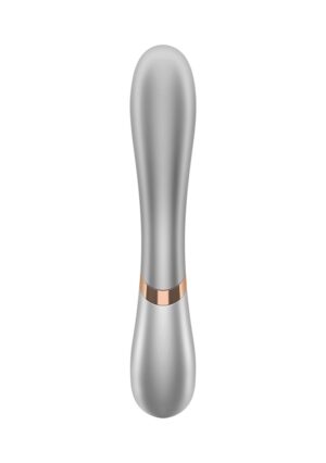 Hot Lover - Heating Rabbit Vibrator - silver/champagne - - Afbeelding 5
