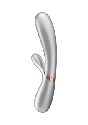 Hot Lover - Heating Rabbit Vibrator - silver/champagne - - Afbeelding 6