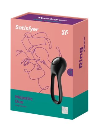Majestic Duo - Ring Vibrator - Black - Afbeelding 2