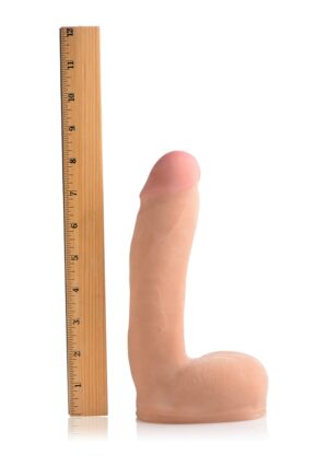 8" Dual Density Squirting Dildo - Light - Afbeelding 3