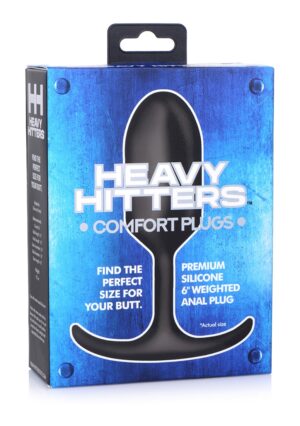 Premium Silicone Weighted Anal Plug - Large - Afbeelding 2