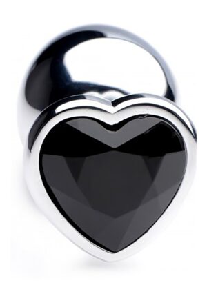 BS Black Heart Gem Anal Plug - Large - Afbeelding 3