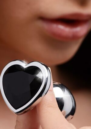 BS Black Heart Gem Anal Plug - Small - Afbeelding 4