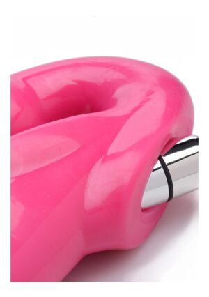 7X Revolver Slim Vibrating Strapless Strap-On Pink - Afbeelding 6