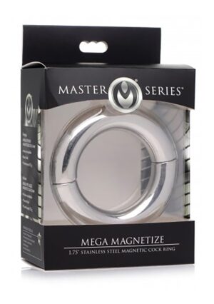 Mega Magnetize Stainless Steel Magnetic Cock Ring - 4 - 4 cm - Afbeelding 2