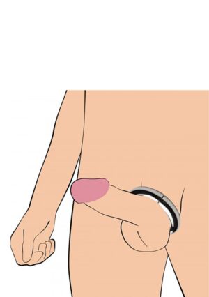 Mega Magnetize Stainless Steel Magnetic Cock Ring - 4 - 4 cm - Afbeelding 5