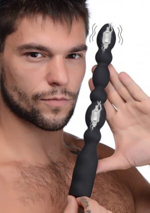 10X Viper Beads Silicone Anal Beads Vibrator - Afbeelding 3