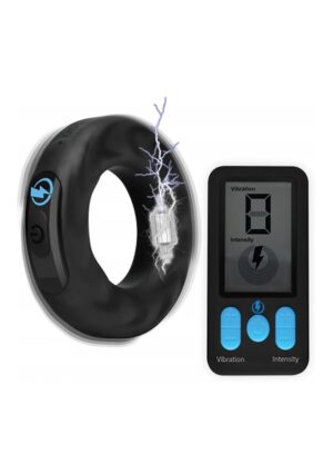 5X E-Stim Pro Silicone Vibrating Cock Ring + Remote - Afbeelding 3