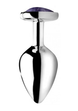 Gemstones Amethyst Heart Medium Anal Plug - Afbeelding 4