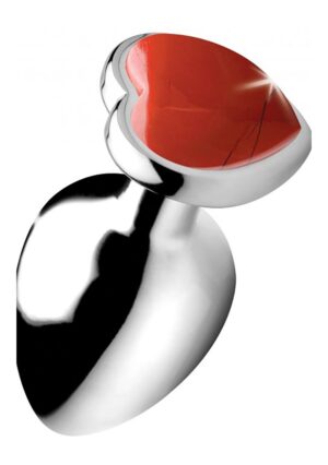 Gemstones Red Jasper Heart Large Anal Plug - Afbeelding 4