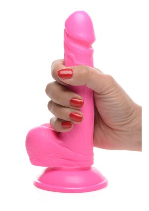 POP 6.5" Dildo with Balls - Pink - Afbeelding 10