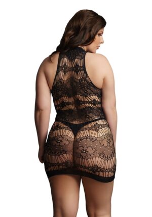 Criss Cross Neck Mini Dress - Black - OSX - Afbeelding 2