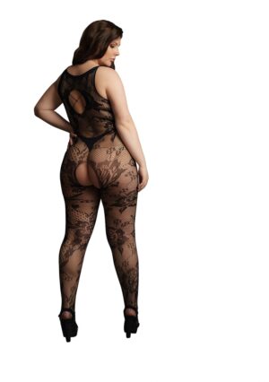 Criss Cross Neck Bodystocking - Black - OSX - Afbeelding 2