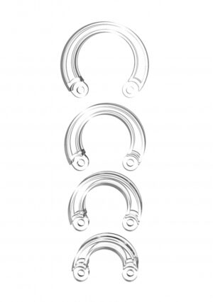 Mancage Extra Large Ring Set - Transparent - Afbeelding 1