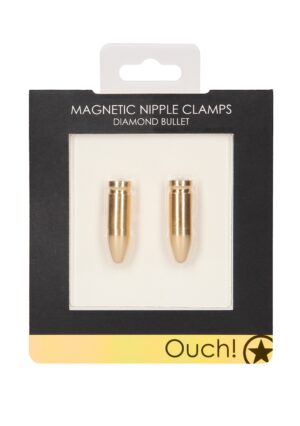 Magnetic Nipple Clamps - Diamond Bullet - Gold - Afbeelding 2
