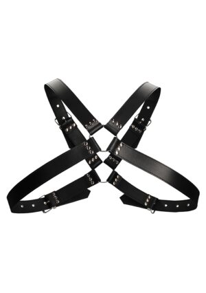 Men's Large Buckle Harness - One Size - Black - Afbeelding 4