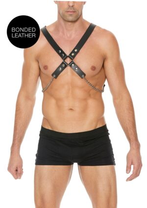 Men's Chain Harness - One Size - Black - Afbeelding 1