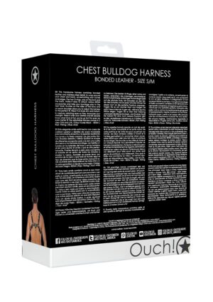 Chest Bulldog Harness - S/M - Black - Afbeelding 3