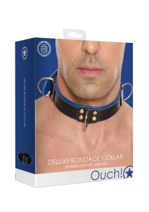 Deluxe Bondage Collar - One Size - Blue - Afbeelding 2