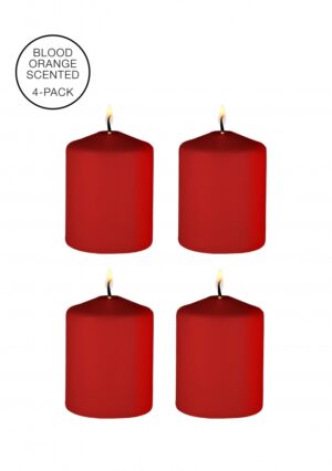 Tease Candles - Sinful Smell - 4 Pieces - Red - Afbeelding 1